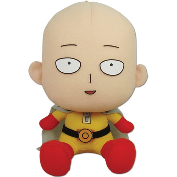 Great Eastern Entertainment One Punch Man Saitama Collectible Plush Toy, 5"