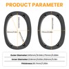 DALQUIS 2Pcs Universal 6x9 Inch Plastic Vehicle Speaker Spacer Ring