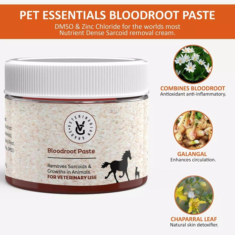 Veterinarian Grade Sarcoid Herbal Paste for The Removal of Sarcoidosis