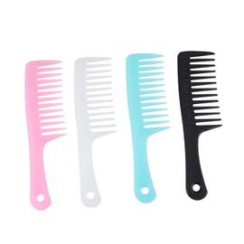 WOONEKY Pcs Wide Teeth Plastic Hair Combs Anti-static Hair Comb for Women Men Scalp Massage Non-slip