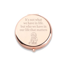 WUSUANED Scary Jason Killer Makeup Mirror It Not What We Have in Life It Who We Have in Our Life Mirror Horror Movie Fan Gifts Jason Lover Gift (Scary Jason Killer Mirror)