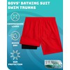 Quad Seven Boys Swim Trunks with Compression Liner Quick Dry