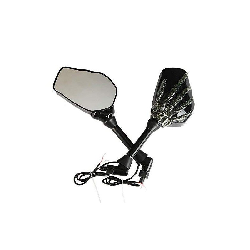 OKSTNO LED Skull Skeleton Hand Claw Side Mirrors Rearview Mirrors