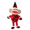 The Worthy Dog Buffalo Sock Monkey Santa Toy, Fun Fetch