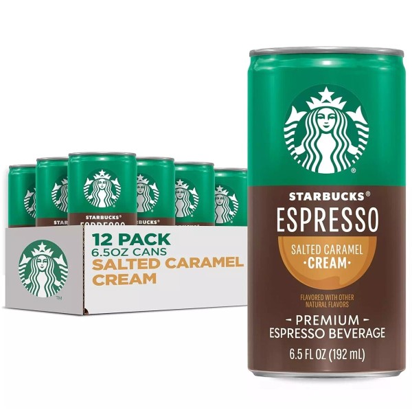 Starbucks Doubleshot, Salted Caramel, 6.5 Ounce, 12 Count (Packaging May