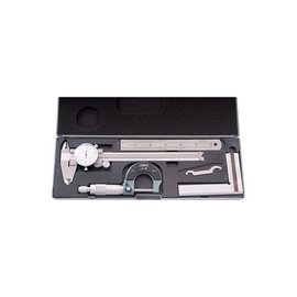 HHIP 4902-0004 4 Piece Machinist's/Student's Kit with 6" Dial Caliper
