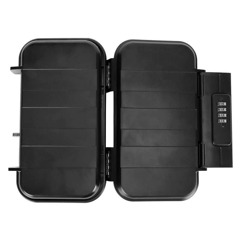 Portable Security Case Lock Box Safe Mini Travel Safe 4