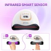 Timpou 380W UV-LED-Nagellampe, mit 81 LED-Perlen, professioneller Nageltrockner, Gel-Nagellack, UV-Nagellicht