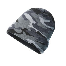 Scheibler Knitted Hat Camouflage, anthracite/grey