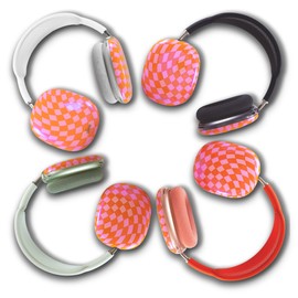 Sonix Protective Case Cover for AirPods Max Headphones | Checkmate Pink/Orange