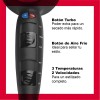 Secadora de cabello RevlonFast Flawless Drying RV473CP1 gris y negra
