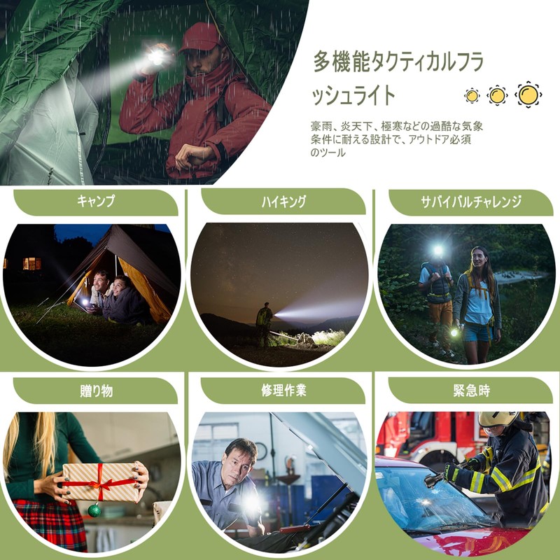 Multi-functional LED Disaster Prevention Light with Emergency Escape Hammer, Seat