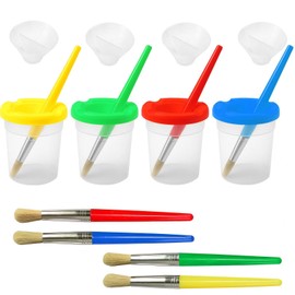 pangdapengpeng Paint Pots with Lids, 4 Colours
