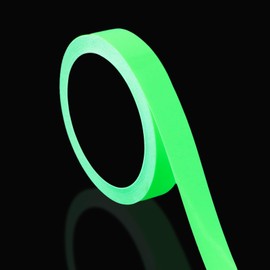 Gudalea Luminous Tape, Luminous Tape, Green Light Tape Sticker, Fluorescent Tape, Warning Tape for Stairs Stage Supplies (2 cm x 10 m)