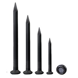 BACSHBY 60 pcs Masonry Nails 50 mm/2.0 in Carbon Steel Pointed Tip Concrete Wall Nails for Wood, Woodworking, Cement and Hanging Pictures Black