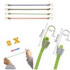 12 PCS Premium Bungee Cords with Hooks, 10" Mini Adjustable