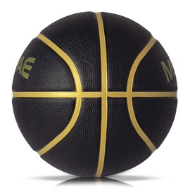 Basketball Size 5, Basketball for Children, Mini Basketball Size 3, Ideal for Youth Children's Hands, Outdoor Basketball Rubber, Black 3