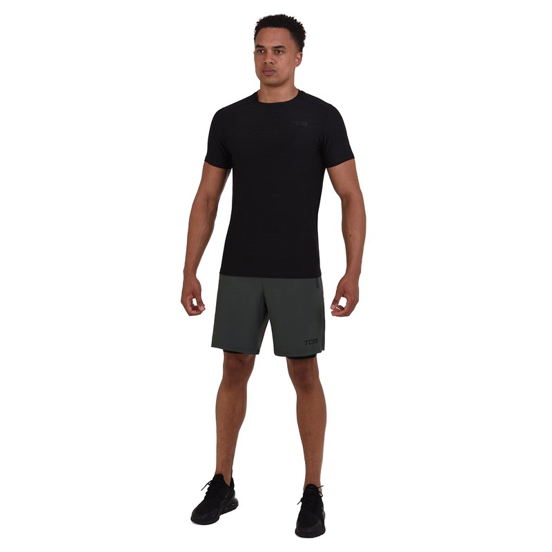 TCA Ultra Men's 2-in-1 Running Shorts with Integrated Compression Shorts