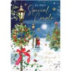 Special Couple Christmas Card - Couple Walking in the Snow