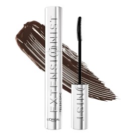 L'oréal Paris Extensionist Máscara De Pestañas Tono Café, Efecto Alargamiento, Definición Y Rizado, Para Pestañas Hasta 5mm Más Cerca De Tus Cejas, Dura Hasta 24h