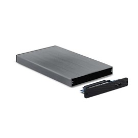 2.5" External SATA Hard Drive Enclosure with USB 3.0/3.1 Gen1 Connector in Elegant Grey Ideal for Expanding Storage on Laptops and PCs Ensures Fast Transfers