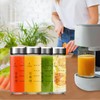Olivego 12oz Juice Bottles - 4 Pack Wide Mouth Glass