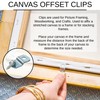 Canvas Offset Picture Frame Clips, 8-Pack [ Choose Your Offset