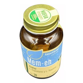 Mem-eh biomiral. Azahar L-Triptófano y L-Teanina. Suplemento Alimenticio.