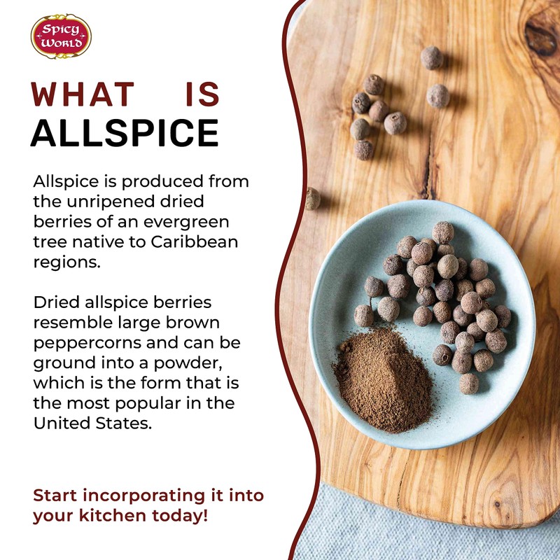 Spicy World Allspice Ground 16 Ounce - Huge 1 Pound