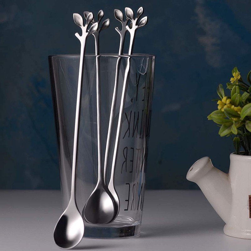 Long Handle Iced Tea Spoons Set of 12, Comicfs 7.6"