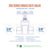 Midline Valve 427U256 Gate Valve 3/4 in. FIP Connection, Cast