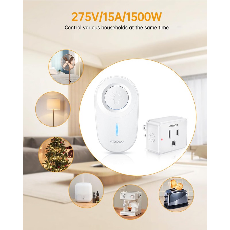 STRIPOO Wireless Garbage Disposal Switch Kit, Detachable Wall Mounted Remote