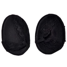 Mobestech 2pcs Invisible Forefoot Pads for High Heeled Shoes Half Cushions Black Comfort and Foot for Stylish Footwear Reducing Strain and Enhancing Fit