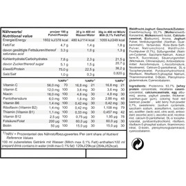 Prosport Proti 85 Waldfrucht-Joghurt Proteinshake, 500g Beutel, Eiweisspulver, extra cremig, 4 Komponenten Protein-Mix, mit 10 Vitaminen, BCAAs, EAAs, 16 Portionen