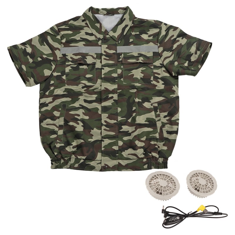Cooling Fan Jacket with 2 Fan 3 Levels Adjustable Fast