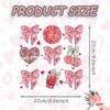 Bow Iron on Decals, Romantic Valentine Heat Transfer Stickers Iron