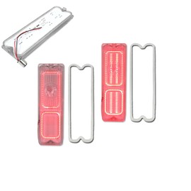 KENRTIR for 1967 1968 1969 1970 1971 1972 Chevy C10 GMC Pickup Truck Rear Tail Brake Light Tailight Clear Lens Red LED Lamp with Gaskets