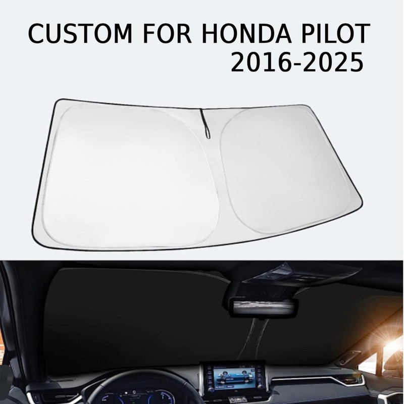 Windshield Sun Shade for Honda Pilot 2016-2025 - Sunshade Compatible