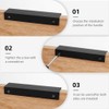 Nvanvmm 10Pcs Modern Finger Edge Pulls, 80mm/2.7Inch Aluminum Hidden Tab