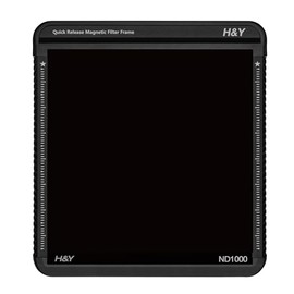 H&Y 角型フィルター NDフィルター ND1000 100x100mm Kシリーズ Square ND1000 (10段分減光) マグネットフレーム付 帯電防止 防汚 撥水 防傷 低反射 両面コート 角形 SN10