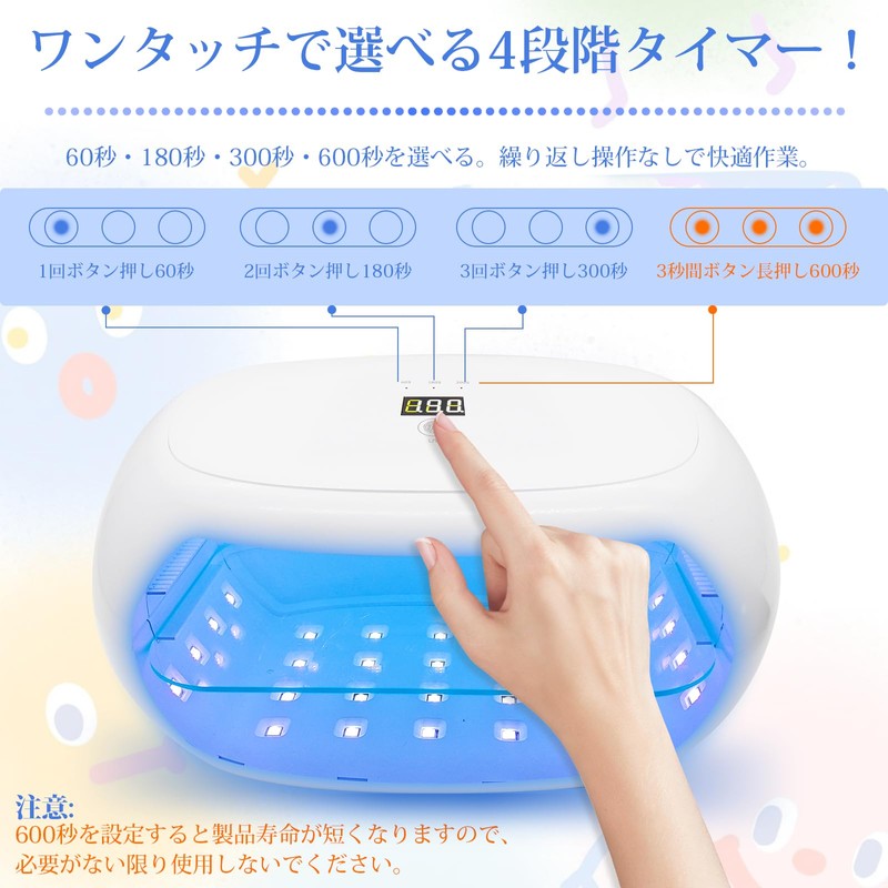 UV Resin Light, 2-in-1, Super Strong 60W UV Lamp, Double-Sided