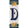 Italian Ceramic Numbers & Letters Lemon Design House Numbers Tile
