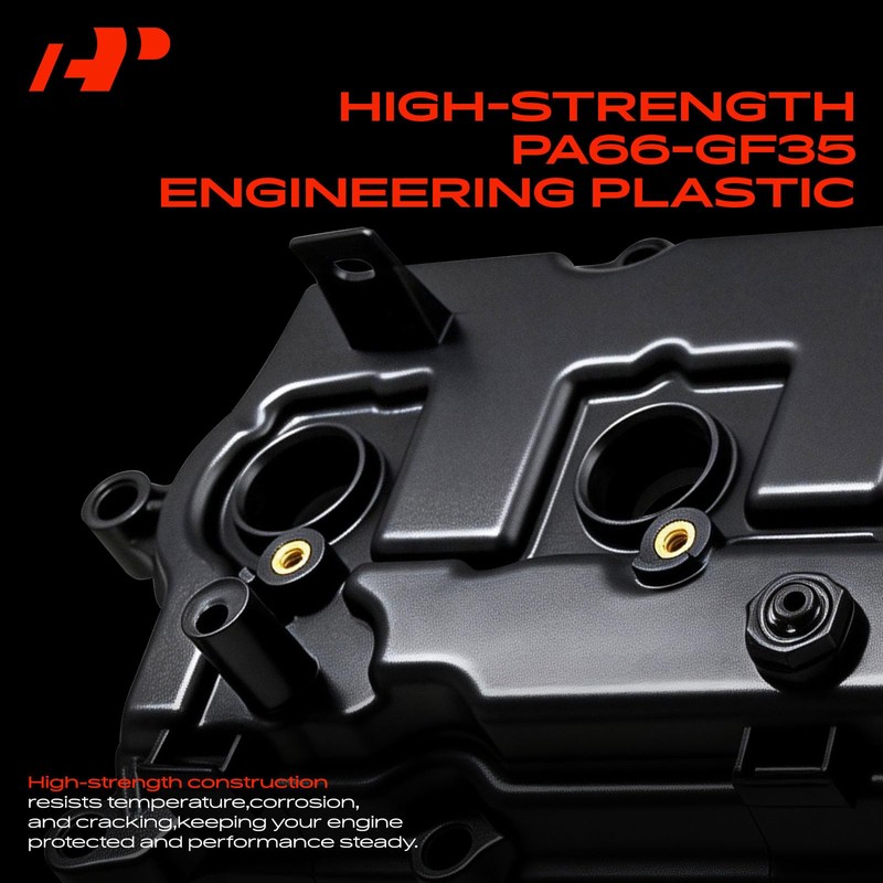 A-Premium Engine Valve Cover with Gasket, Spark Plug Seals &