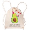 Mr. & Mrs. Panda Avocado Party Sports Bag, cream-coloured