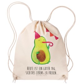 Mr. & Mrs. Panda Avocado Party Sports Bag, cream-coloured