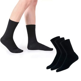 ngy Men Socks 3 Pairs Breathable Socks Outdoor Multipack Performance Hiking Walking Athletic Socks (black)