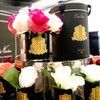 Cote Noire-Premium Bouquet-Mixed Magenta & Blush Rose Buds Dark Glass