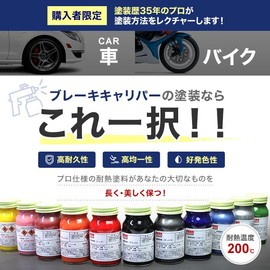 【Professional Painting Tutorial Included】Professional Heat-Resistant Paint Red 100ml