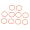 uxcell 10pcs 10mm x 14mm x 1mm Flat Ring Copper