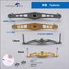 HEIGHTEN 4.7/3.6 inches (120/92 mm) Bait Reel Handle (No Knobs)